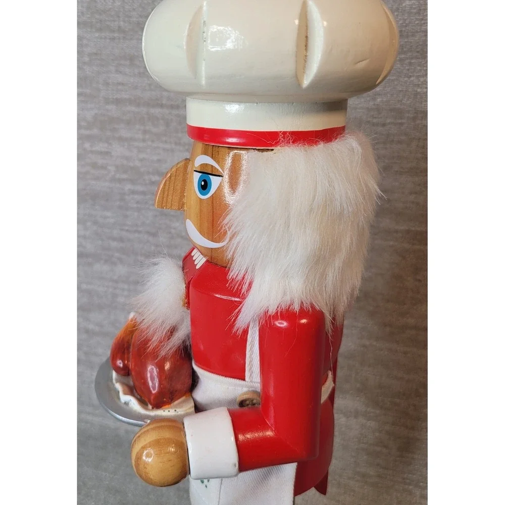 Vintage Target 2005 Wooden Nutcracker Bon Appetit Thanksgiving Turkey Limited Ed